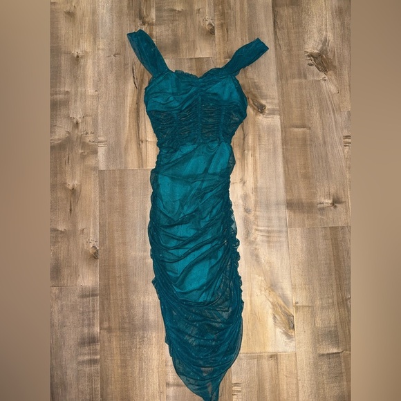 House of Harlow 1960 x REVOLVE Nola Dress in Aquamarine Size XS - Picture 4 of 10